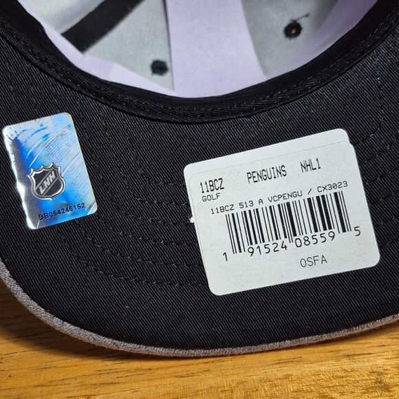 Adidas Pittsburgh Penguins Snapback Hat - New - Picture 7 of 8